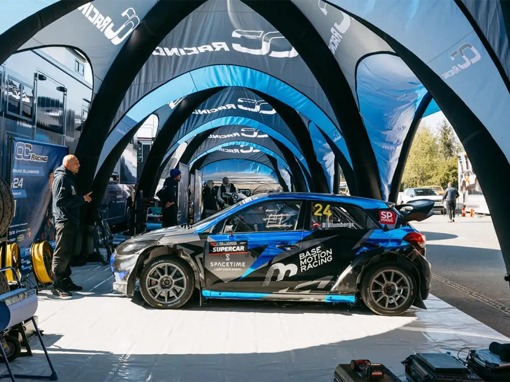 Custom Inflatable Tent for OC Racing Team