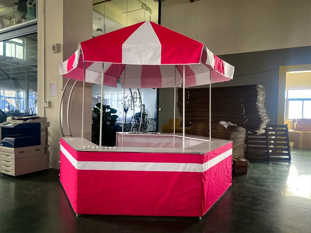 Sampling Kiosk Custom Kiosk Tent with Counter | 300kg Load Sampling Booth