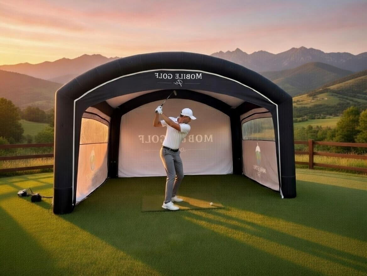 Inflatable Golf Simulator Pod for Indoor Practice